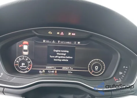 2017 Audi A4 2.0T Premium from USA, damaged, VIN WAUENAF47HN019003